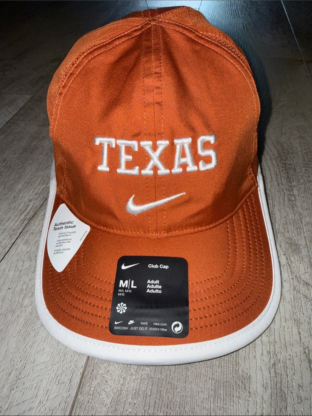 Nike Orange Texas Embroidered Club Cap with White Trim